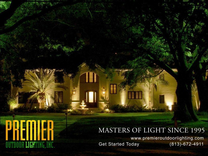 Architectural Lighting up House in Wesley Chapel in Architectural Lighting photo gallery from Premier Outdoor Lighting