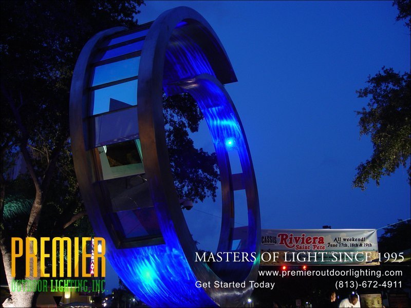 Outdoor Artwork Lighting Techniques  - Company Projects in Artwork Lighting photo gallery from Premier Outdoor Lighting