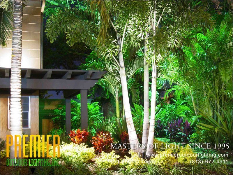 Outdoor Colored Lighting Techniques  - Company Projects in Colored Lighting photo gallery from Premier Outdoor Lighting