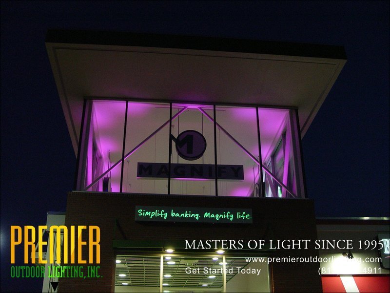 Outdoor Colored Lighting Techniques  - Company Projects in Colored Lighting photo gallery from Premier Outdoor Lighting