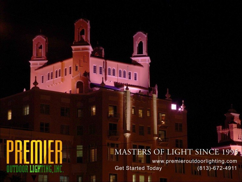 Outdoor Colored Lighting Techniques  - Company Projects in Colored Lighting photo gallery from Premier Outdoor Lighting