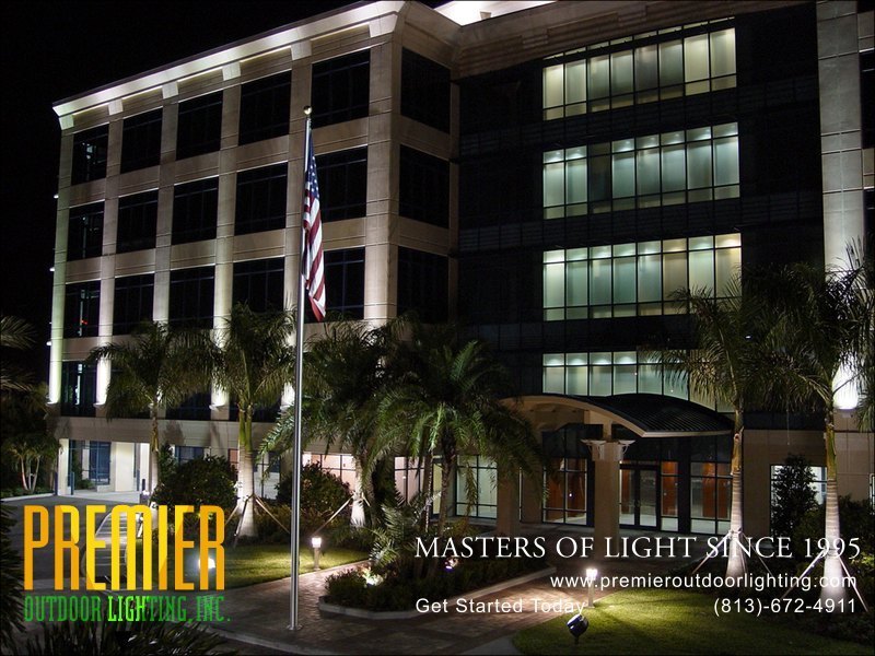 Office Lighting Techniques  - Company Projects in Commercial Lighting photo gallery from Premier Outdoor Lighting