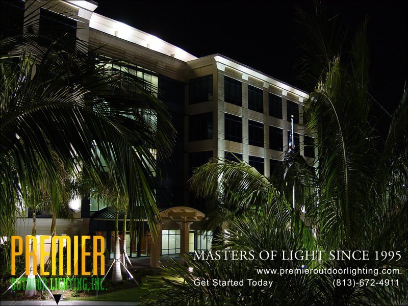 Office Lighting Techniques  - Company Projects in Commercial Lighting photo gallery from Premier Outdoor Lighting