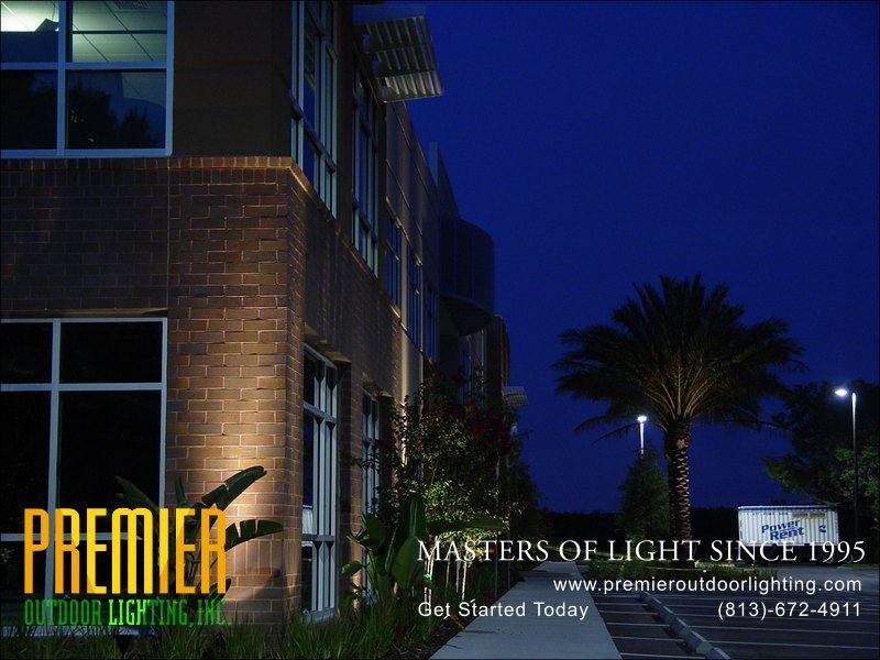 Office Lighting Techniques  - Company Projects in Commercial Lighting photo gallery from Premier Outdoor Lighting