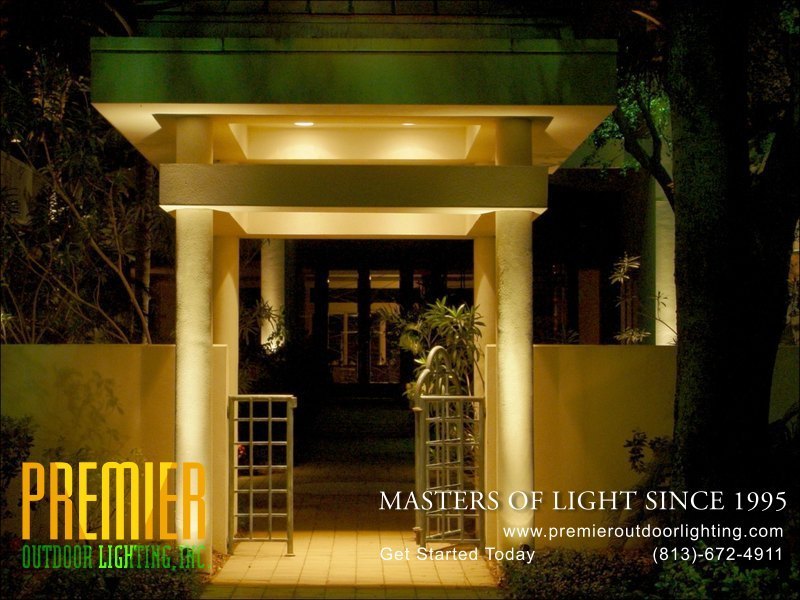 Entry Lighting Techniques  - Company Projects in Entry Lighting photo gallery from Premier Outdoor Lighting