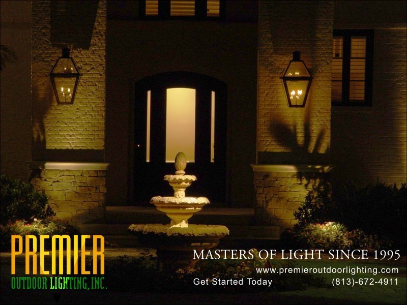 Outdoor Fountain Lighting Techniques  - Company Projects in Fountain Lighting photo gallery from Premier Outdoor Lighting