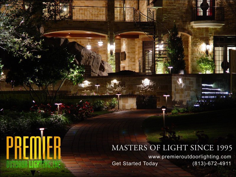 Outdoor Path Lighting Techniques  - Company Projects in Path Lighting photo gallery from Premier Outdoor Lighting