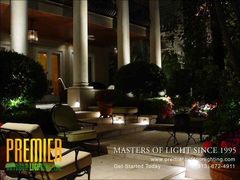 Outdoor Patio Lighting Techniques  - Company Projects in Patio Lighting photo gallery from Premier Outdoor Lighting