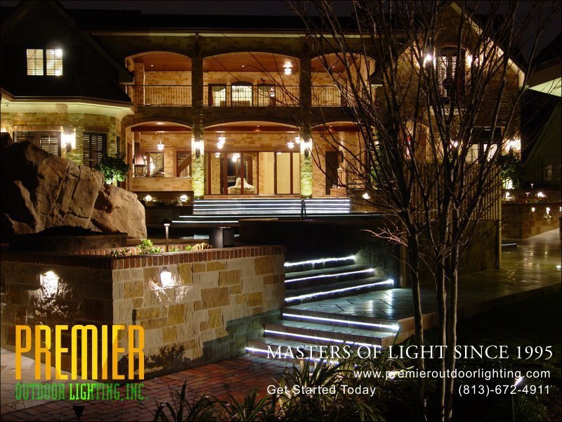 Outdoor Patio Lighting Techniques  - Company Projects in Patio Lighting photo gallery from Premier Outdoor Lighting