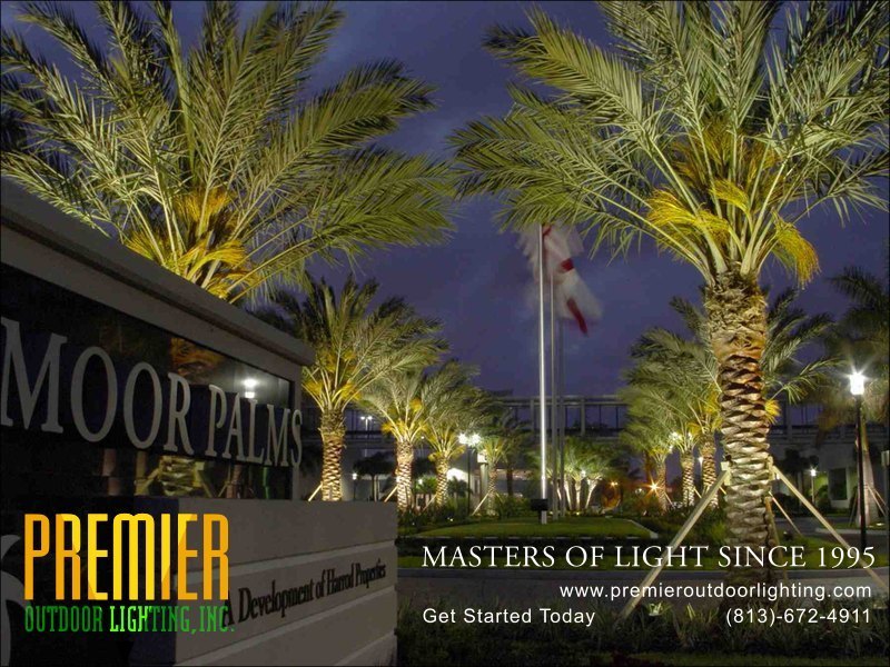 Outdoor Sign Lighting Techniques  - Company Projects in Sign Lighting photo gallery from Premier Outdoor Lighting