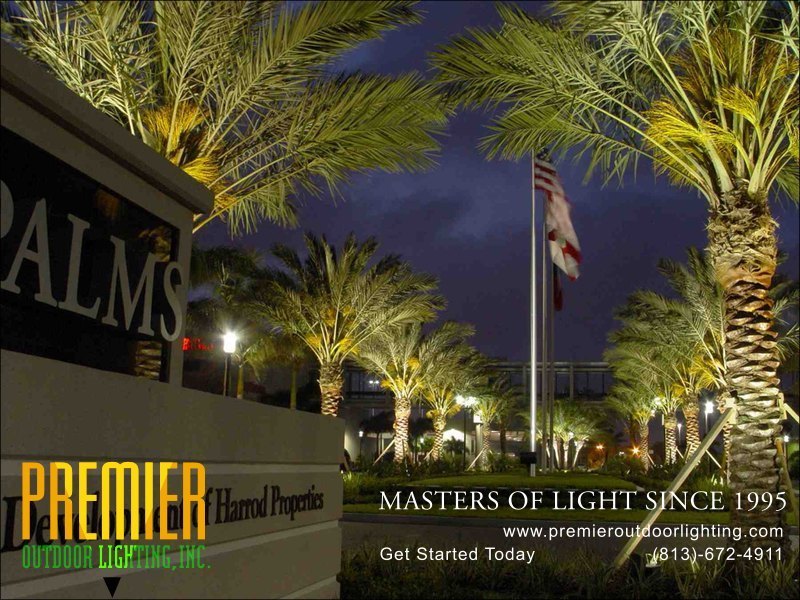 Outdoor Sign Lighting Techniques  - Company Projects in Sign Lighting photo gallery from Premier Outdoor Lighting