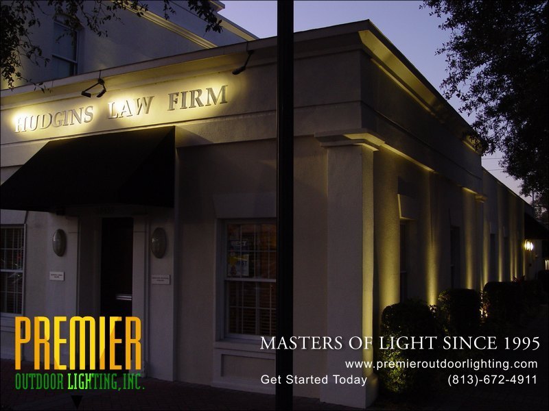 Outdoor Sign Lighting Techniques  - Company Projects in Sign Lighting photo gallery from Premier Outdoor Lighting